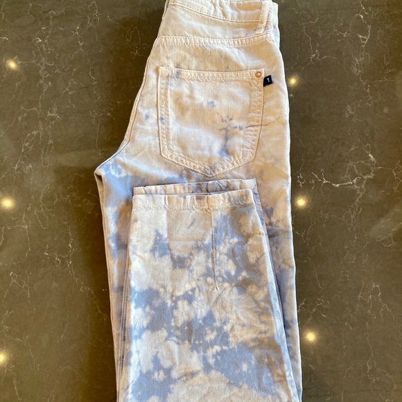 ✨Pilcro (Anthropology)✨ Acid Washed Pleated Slouchy Crop Jeans - Picture 8 of 8